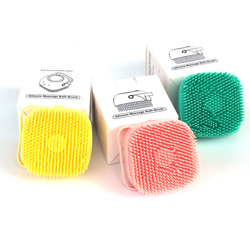 Silicone Shampoo-Dispensing Pet Bath Brush