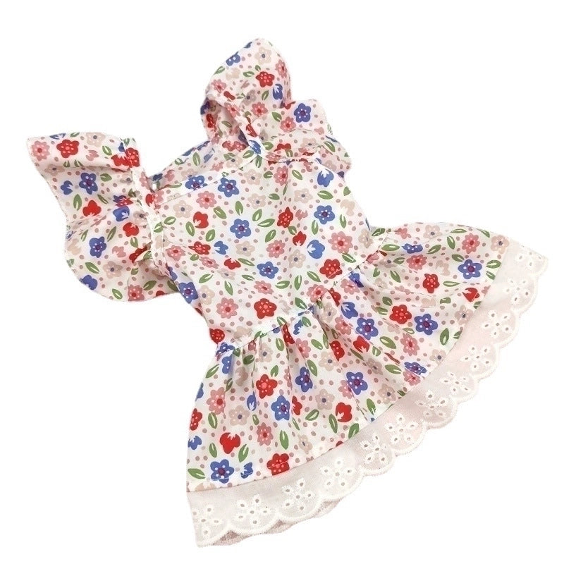 Pastoral Cotton Ditsy Floral Pet Clothing