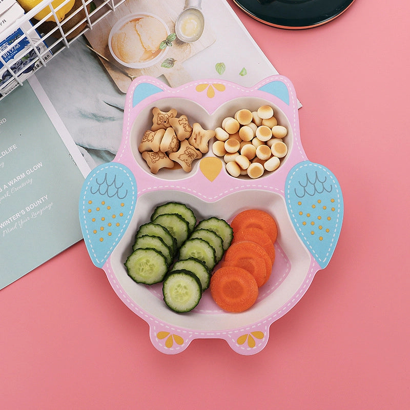 Cute Cartoon Baby Eco-friendly Divider Plate