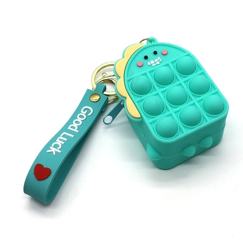 Unisex Fruit Silica Gel Zipper Coin Purses