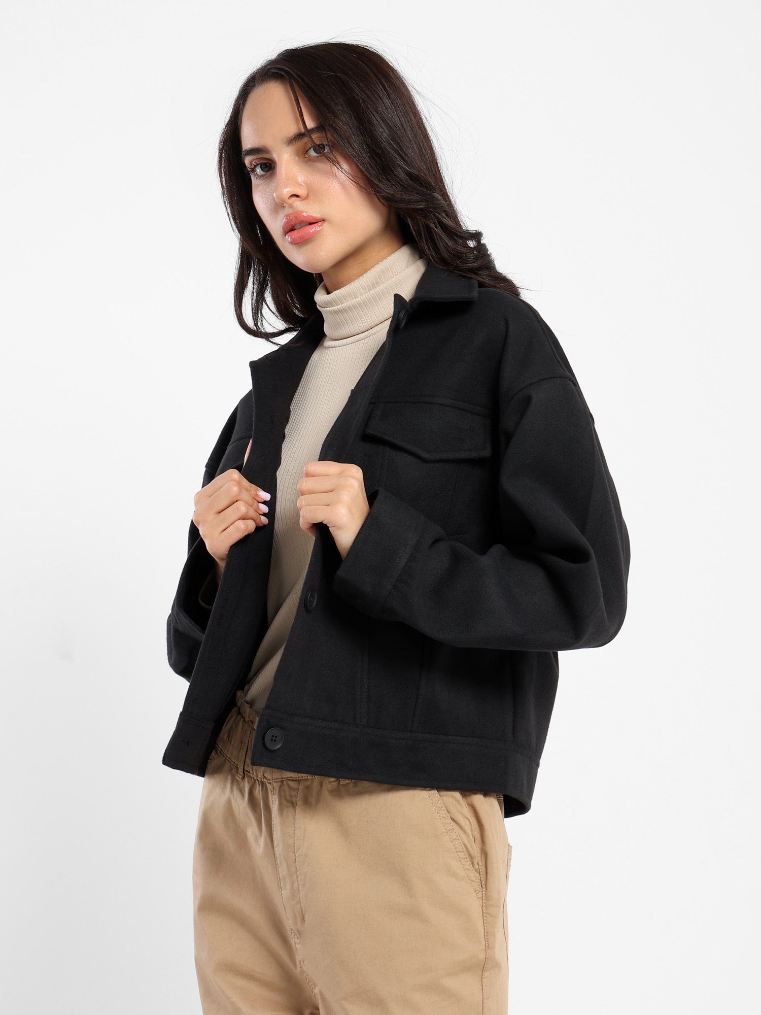 Basic Jacket Free Style Solid