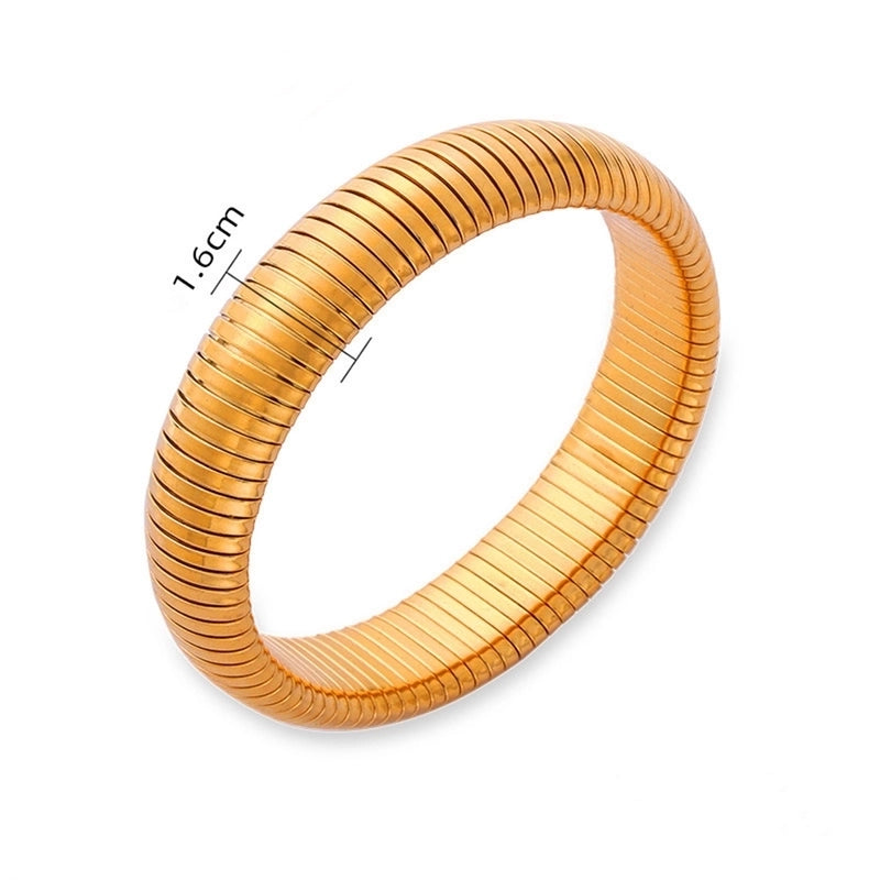 Basic Solid Color Classic Style Solid Color 304 Stainless Steel Wristband In Bulk