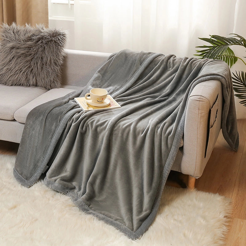 Thickened Autumn And Winter Blanket Flannel Blanket Faleirong Gift Blanket Summer Air-conditioning Blanket Coral Fleece Sheets