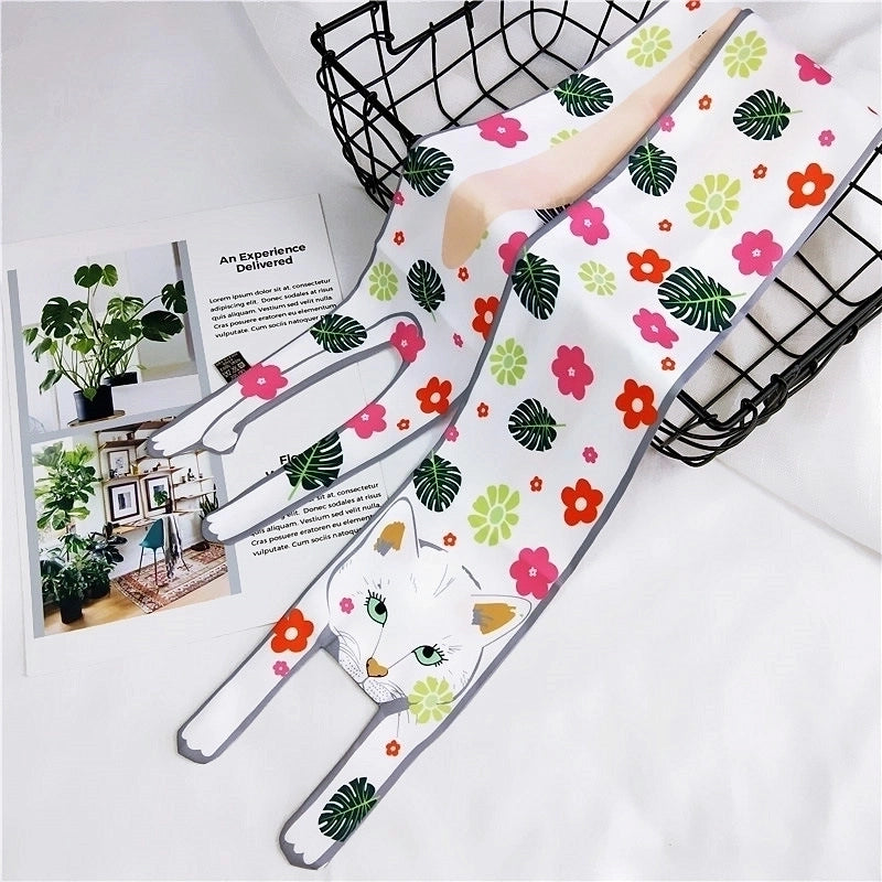 Scarf (1 Flower Cat) Nhmn0006-1-flower-cat