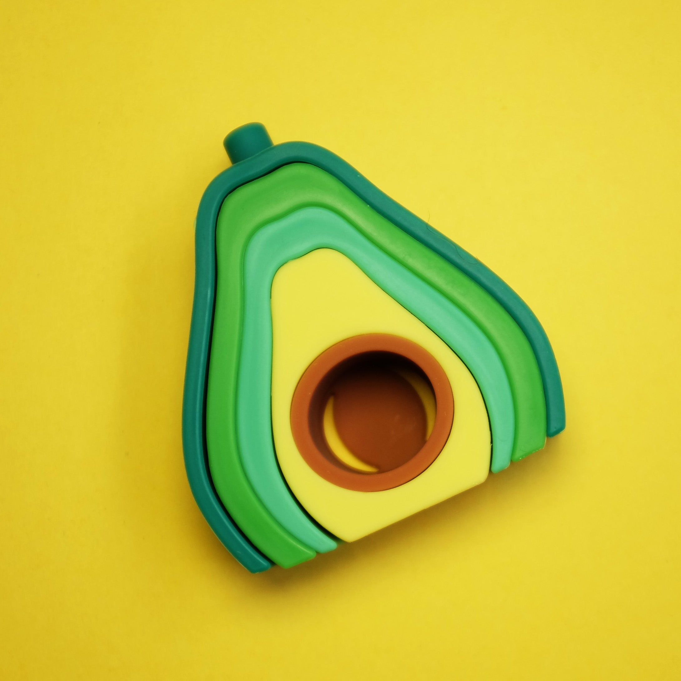 Silicone Stacking Avocado Toy