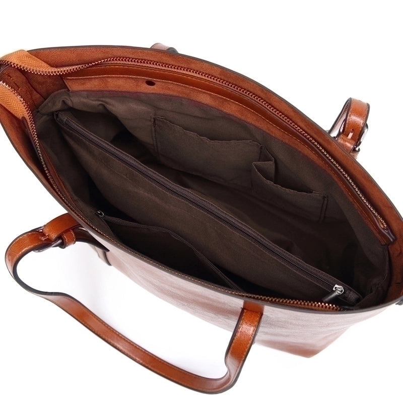 Women's Large All Seasons Pu Leather Fashion Tote Bag