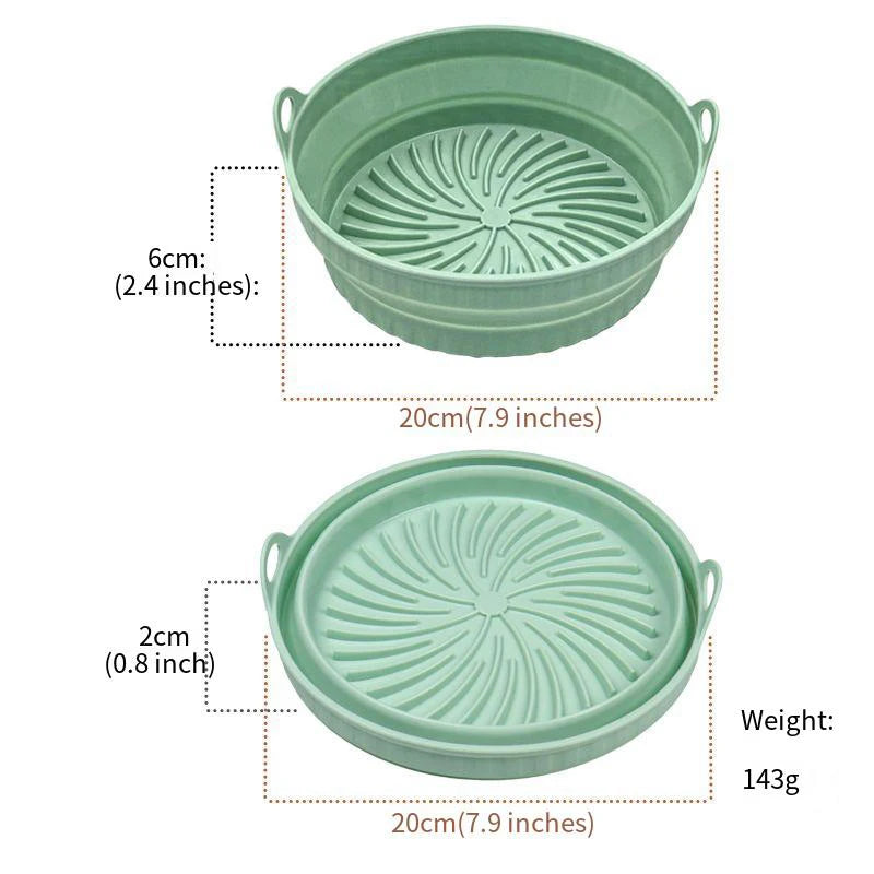 Air fryer silicone tray