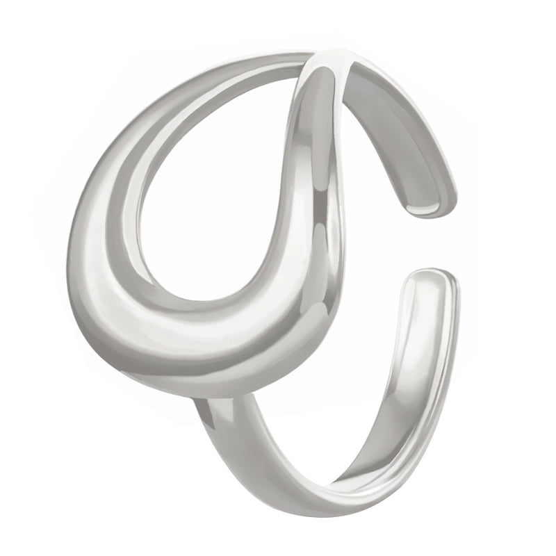Minimalist Solid Color Titanium Steel No Inlay 18K Gold Plated Plating Rings