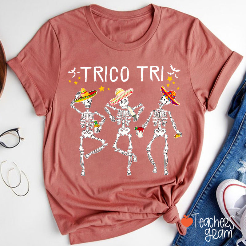 Trico Tri Halloween Spanish Teacher T-Shirt