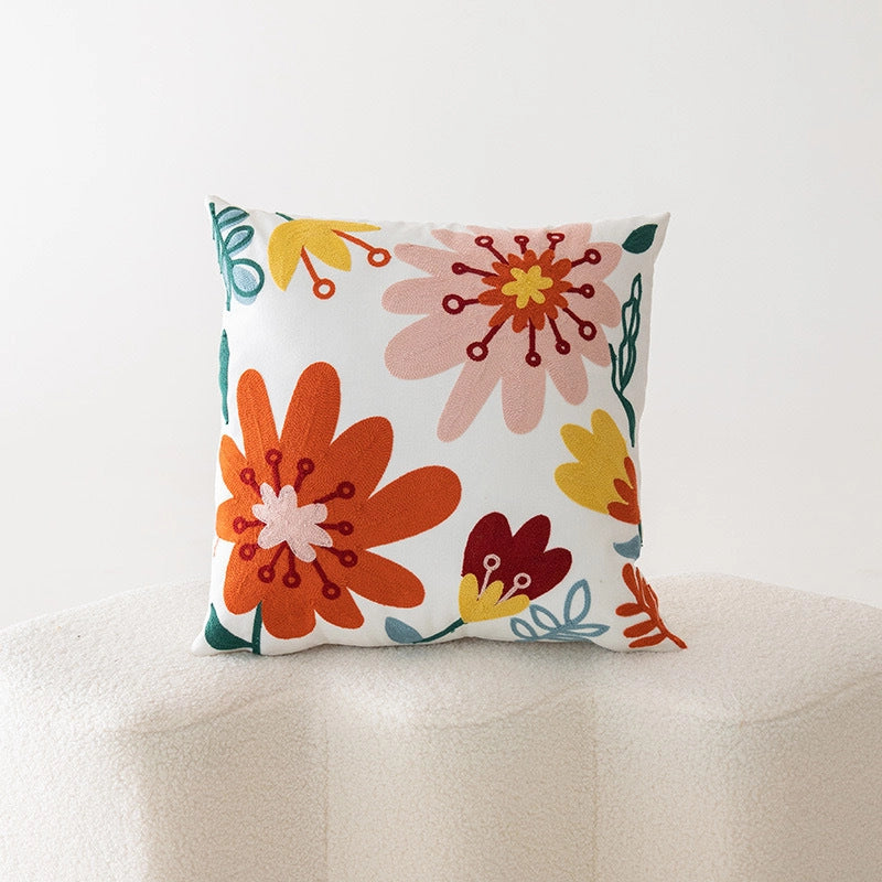 Sweet Minimalist Flower Cotton Pillow Cases Couch & Sofa Decor