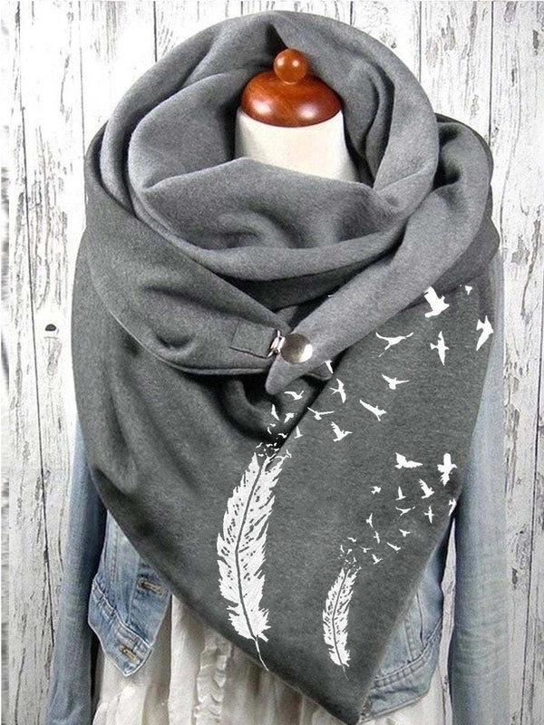 Women's Vintage Style Hedgehog Cat Butterfly Nylon Shawl