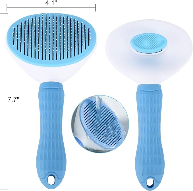 Self-Cleaning Grooming Brush, Easy to Remove Loose Hair Brush, Pet Massage Tool Suitable for Pets with Long or Short Hair