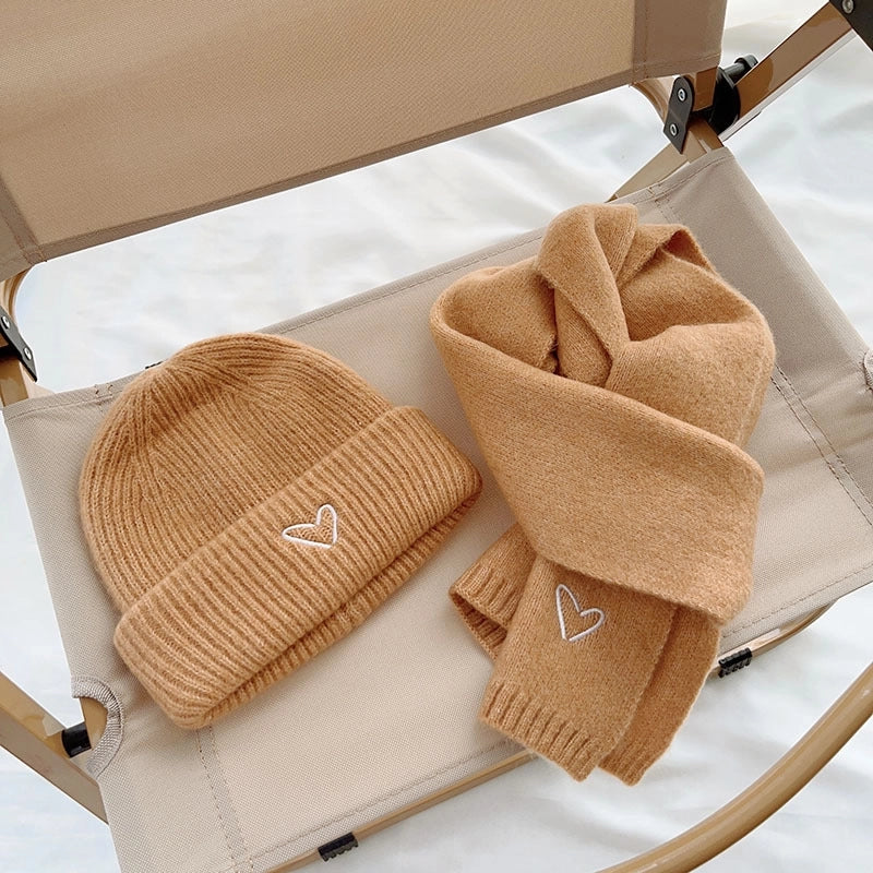 Kid's Cute Sweet Solid Color Wool Cap