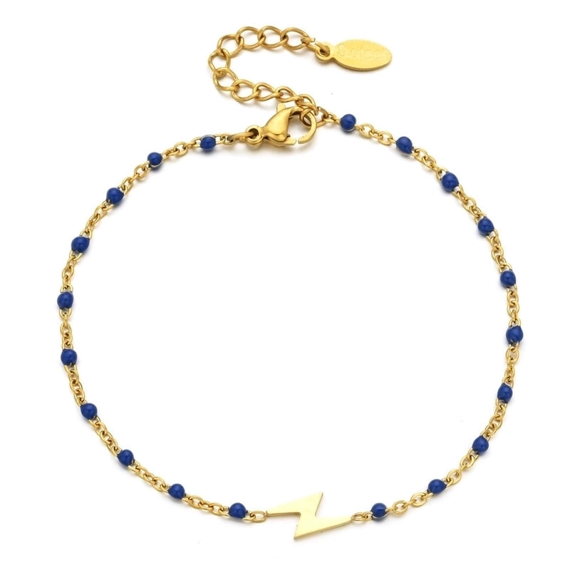 Modern Style Eye Titanium Steel Enamel Bracelets