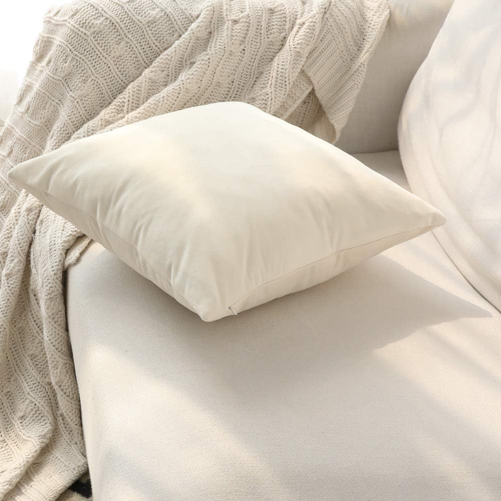 Off White-Velvet Cushion Covers