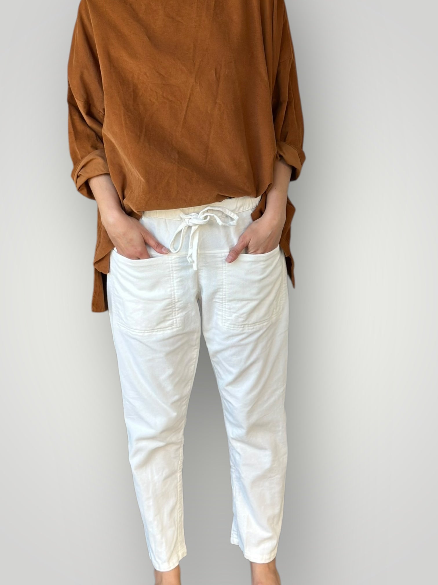 jessie pants - winter white cord