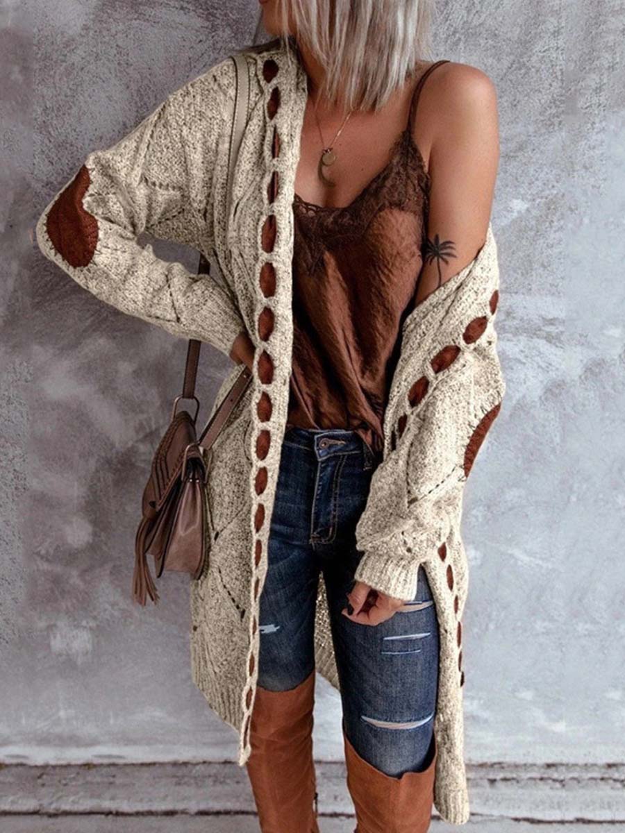 Casual Hooded Knitted Cardigan