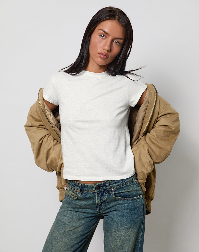 Clio Baggy Tee in Ivory