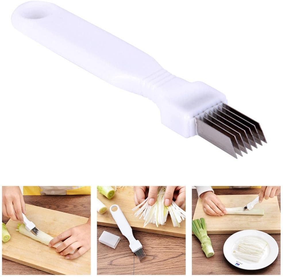 Kitchen Multifunctional Scallion Knife. Stainless Steel Vegetable Cutter