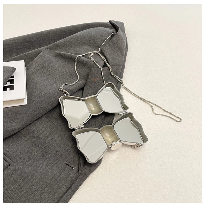 Women's Mini Arylic Bow Knot Streetwear Bow Type Lock Clasp Shoulder Bag Crossbody Bag