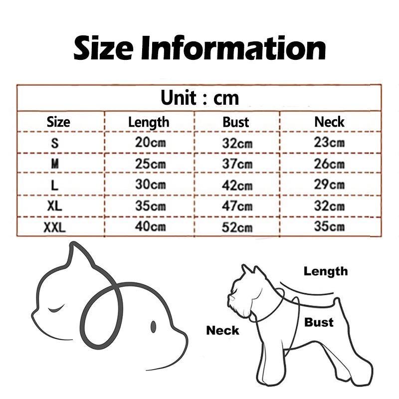 Winter Dog Clothes for Small Dogs Coat Warm Vest Clothes for Yorkies Chihuahua French Bulldog Puppy Vest for Dogs Costumes Coat