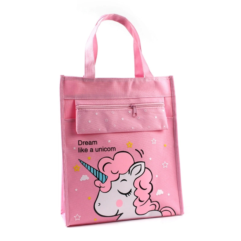 Unisex Cute Cartoon Oxford Cloth Waterproof Shopping Bags
