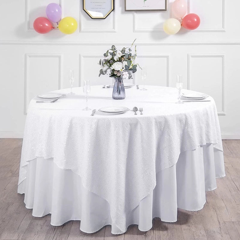 IG Style Sequins Solid Color Polyester Tablecloths