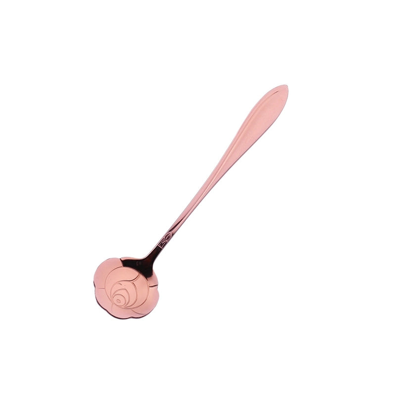 Vacation Flower Stainless Steel Spoon 1 Piece 1 Set