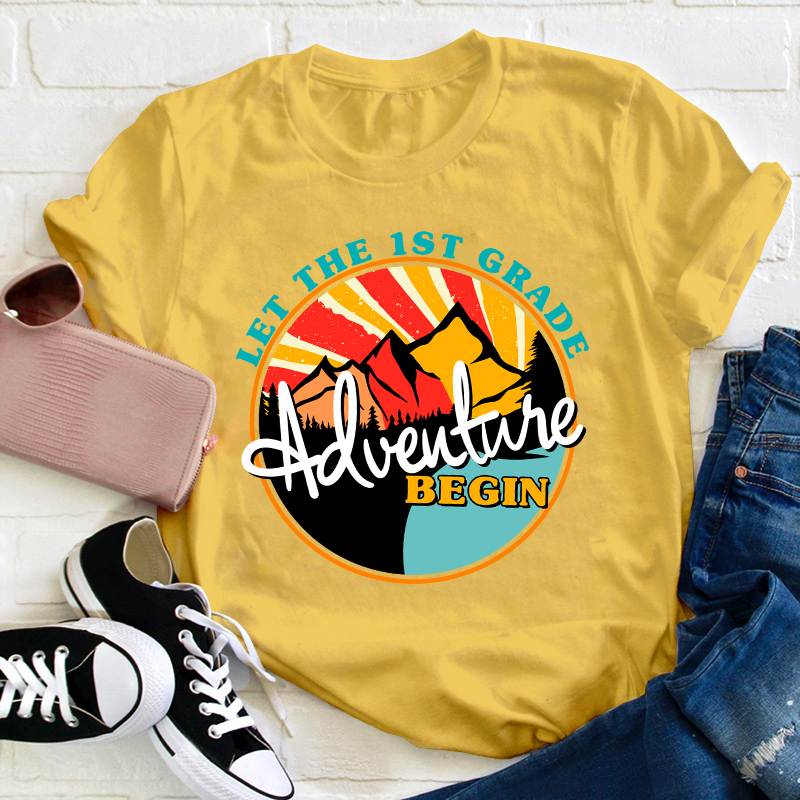 Personalized Let The Adventure Begin Teacher T-Shirt