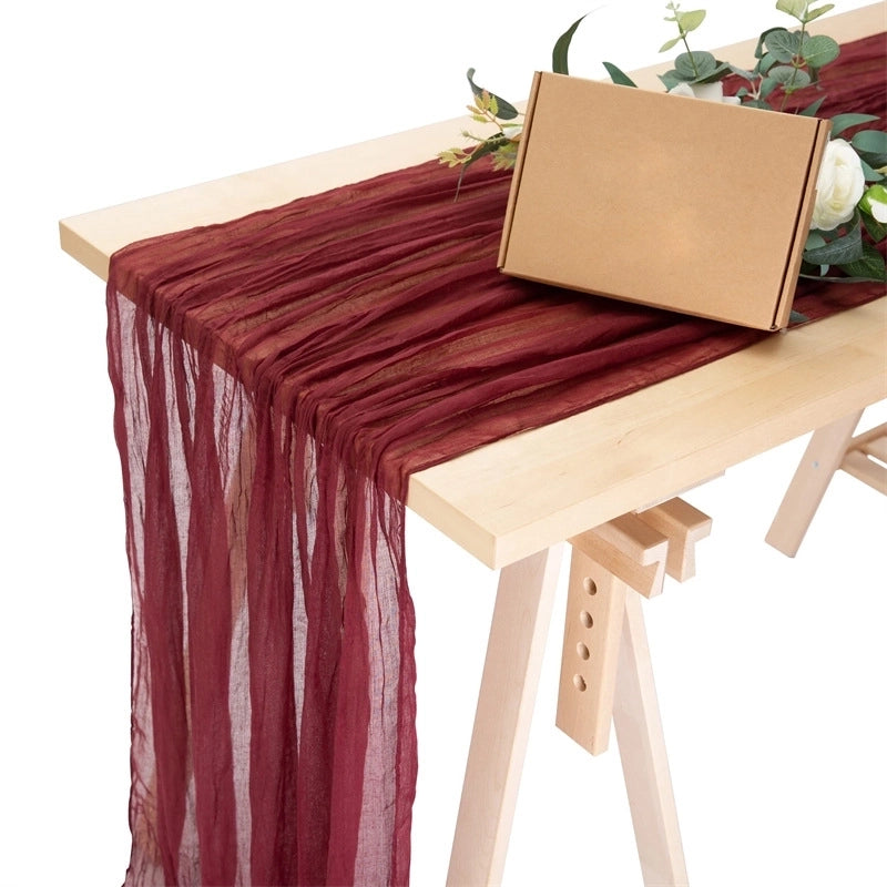 Vacation Solid Color Polyester Table Runner