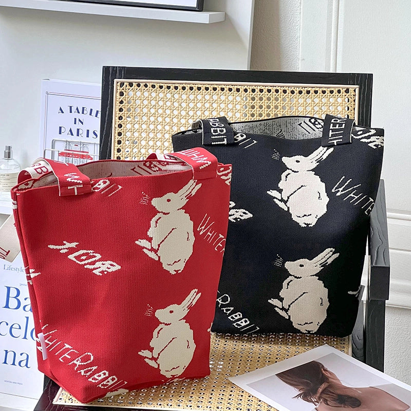 Women's Large Polyester Star Streetwear Square Open Handbag