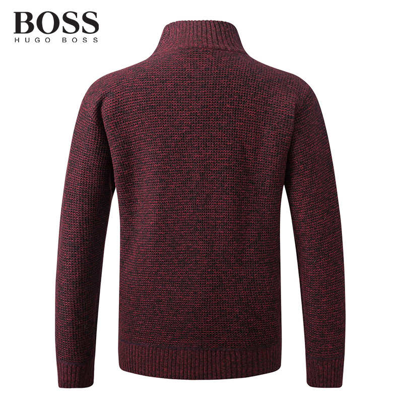 BOSS Men-s Knitted Sweater Cardigan