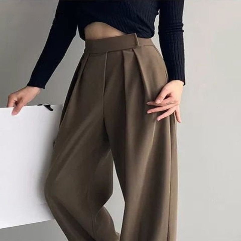 Women Wide Leg Classic Suit Pants