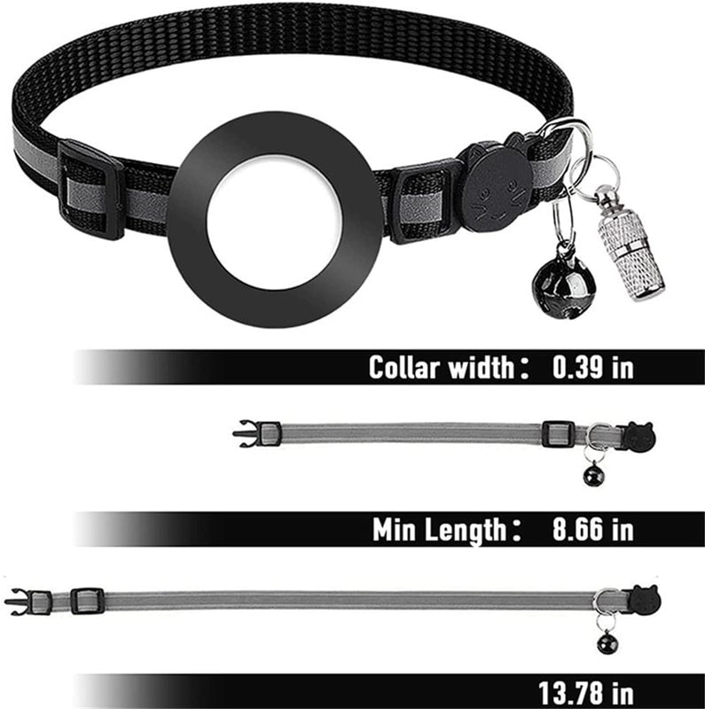Minimalist Nylon Brass Stripe Pet Collar