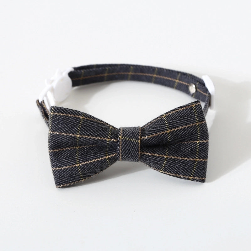 Pet  Bow Tie Tie Adjustable Cat Dog Collar Collar Bell Accessories