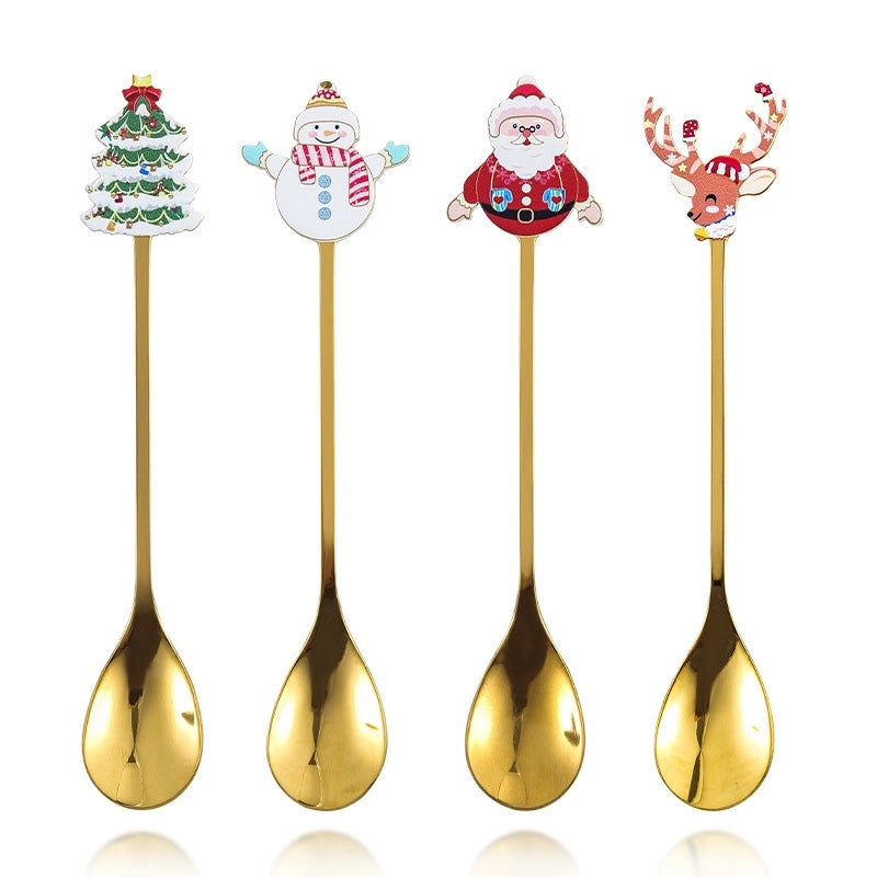 Christmas Fashion Cartoon Stainless Steel Tableware