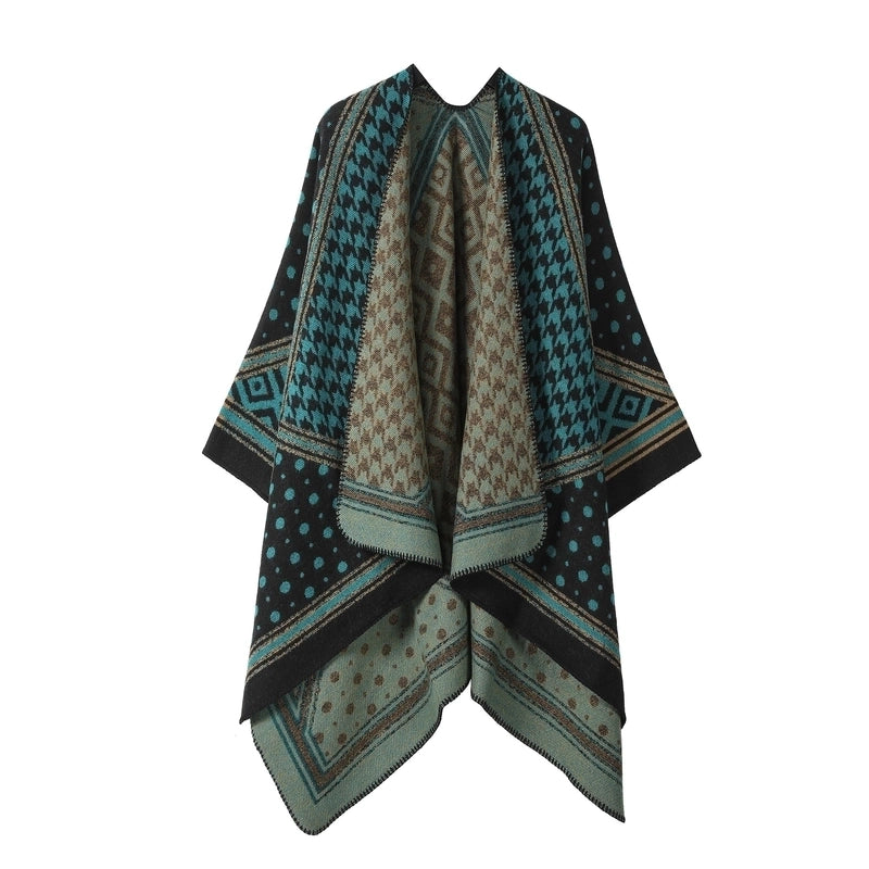 Unisex Ethnic Style Geometric Imitation Cashmere Shawl