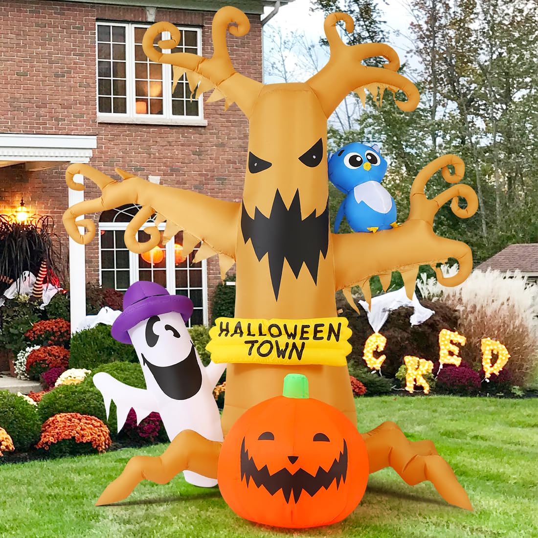 GOOSH 8 FT Halloween Inflatables Dead Tree