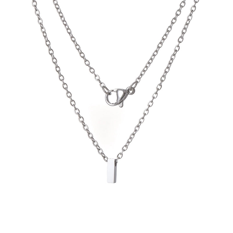 Titanium Steel Minimalist Plating Letter None Necklace