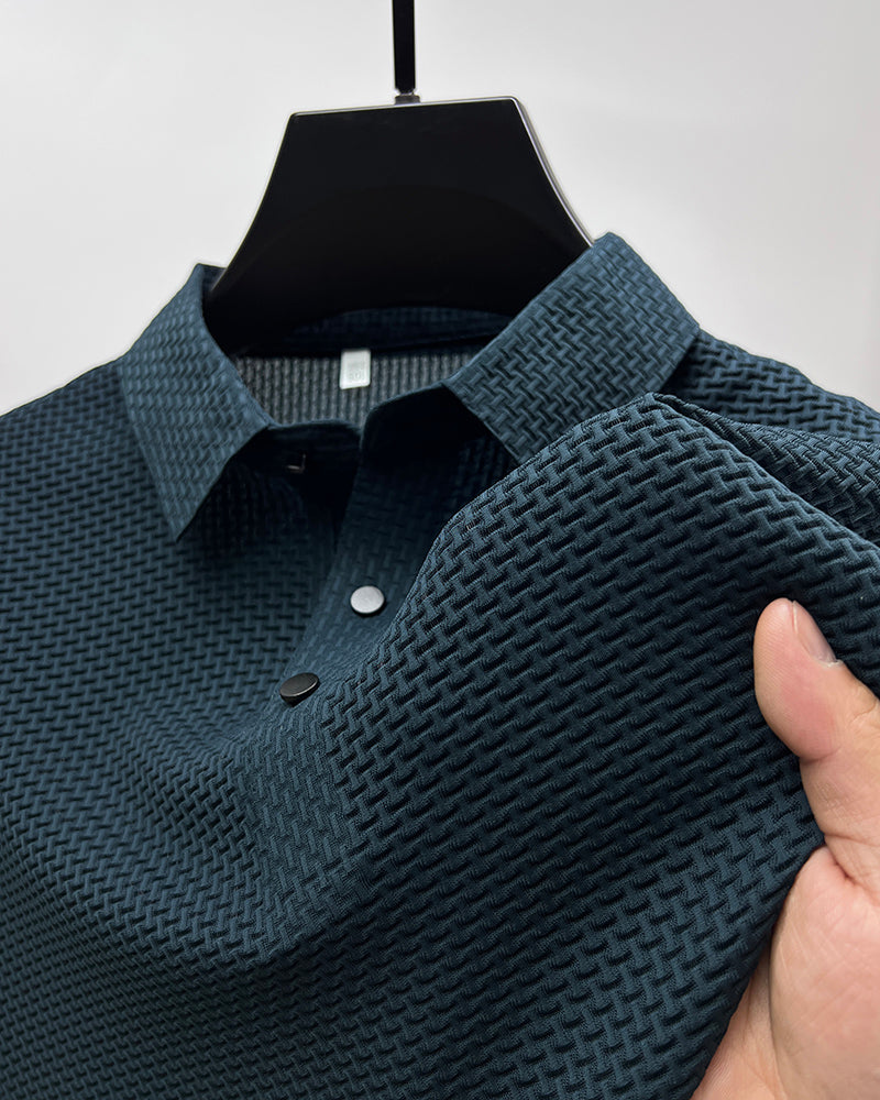 Men's ice silk breathable slim business short-sleeved【Buy 2 free shipping】