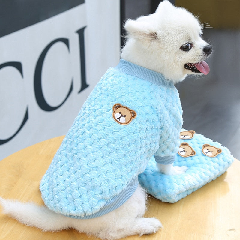 Bear Embroidery Dog Vest