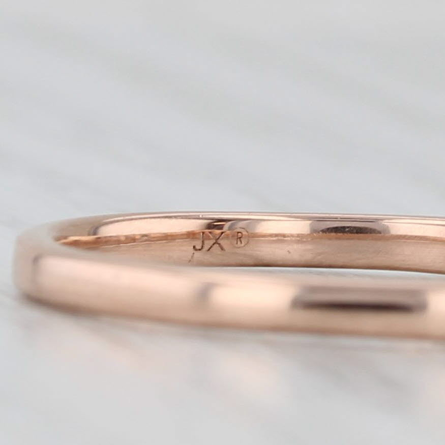 0.50ctw Diamond Wedding Band 14k Rose Gold Stackable Anniversary Size 7 Ring