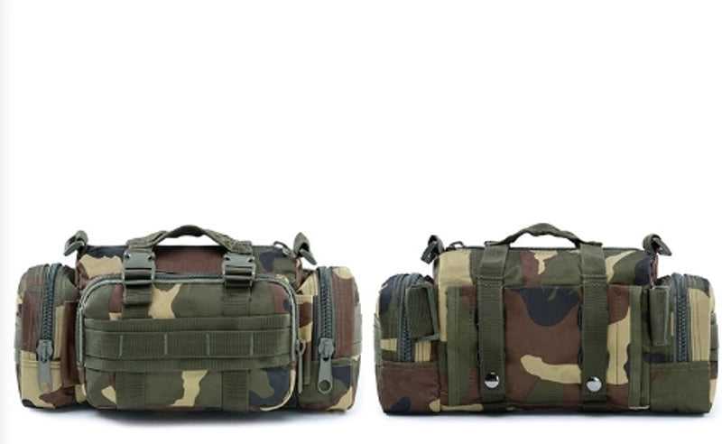 Unisex Sports Solid Color Camouflage Oxford Cloth Waist Bags