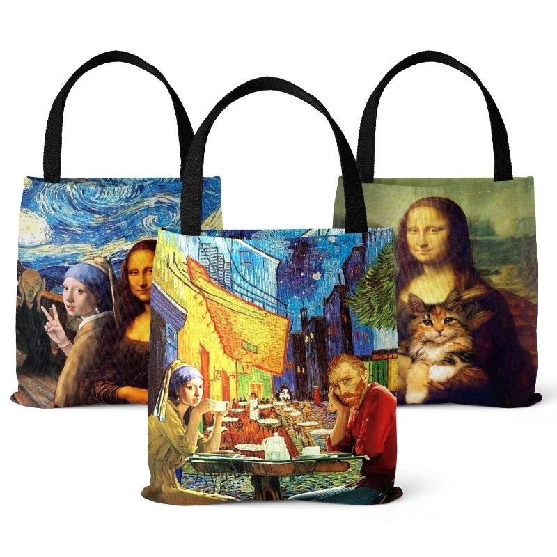 Women's Fashion Printing Canvas Shopping Bags