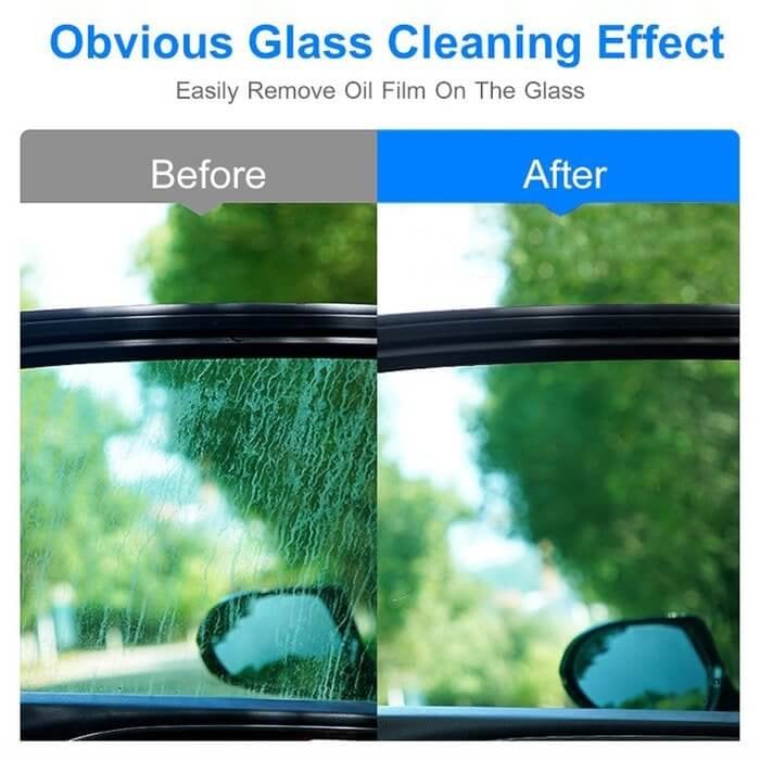 (🔥BUY 2 GET 1 FREE)  -  Car Glass Oil Film Cleaner