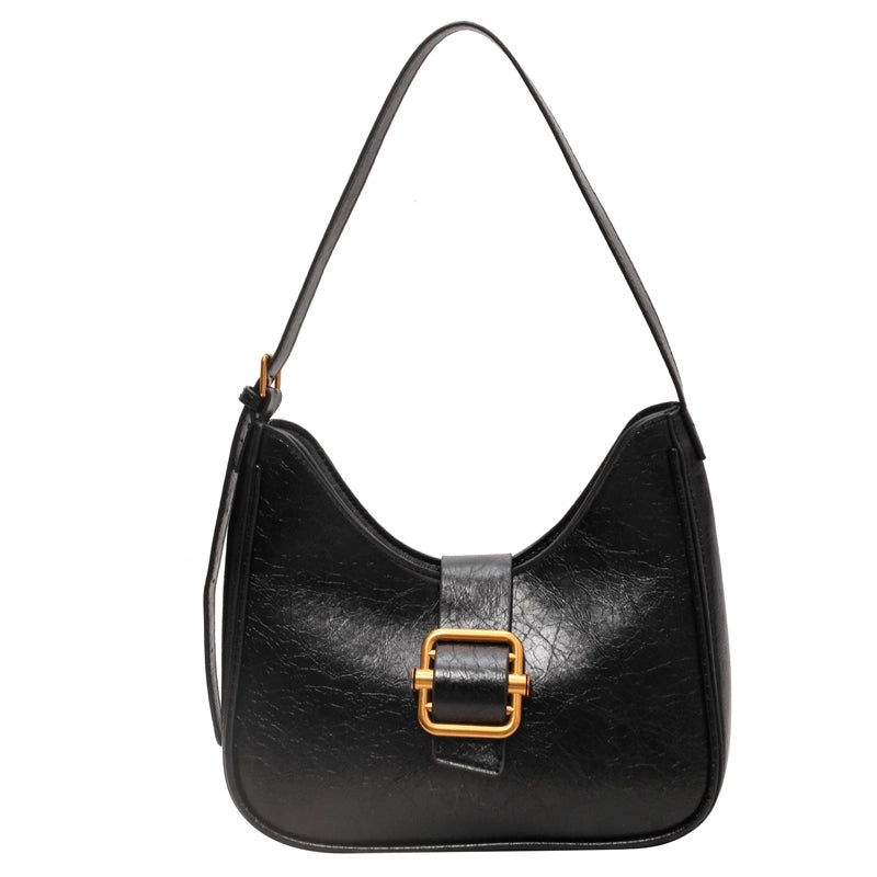 Autumn And Winter Texture Underarm Bag  New Fashion Retro Underarm Bag New Moon Bag Women's Cross-Body Bag
