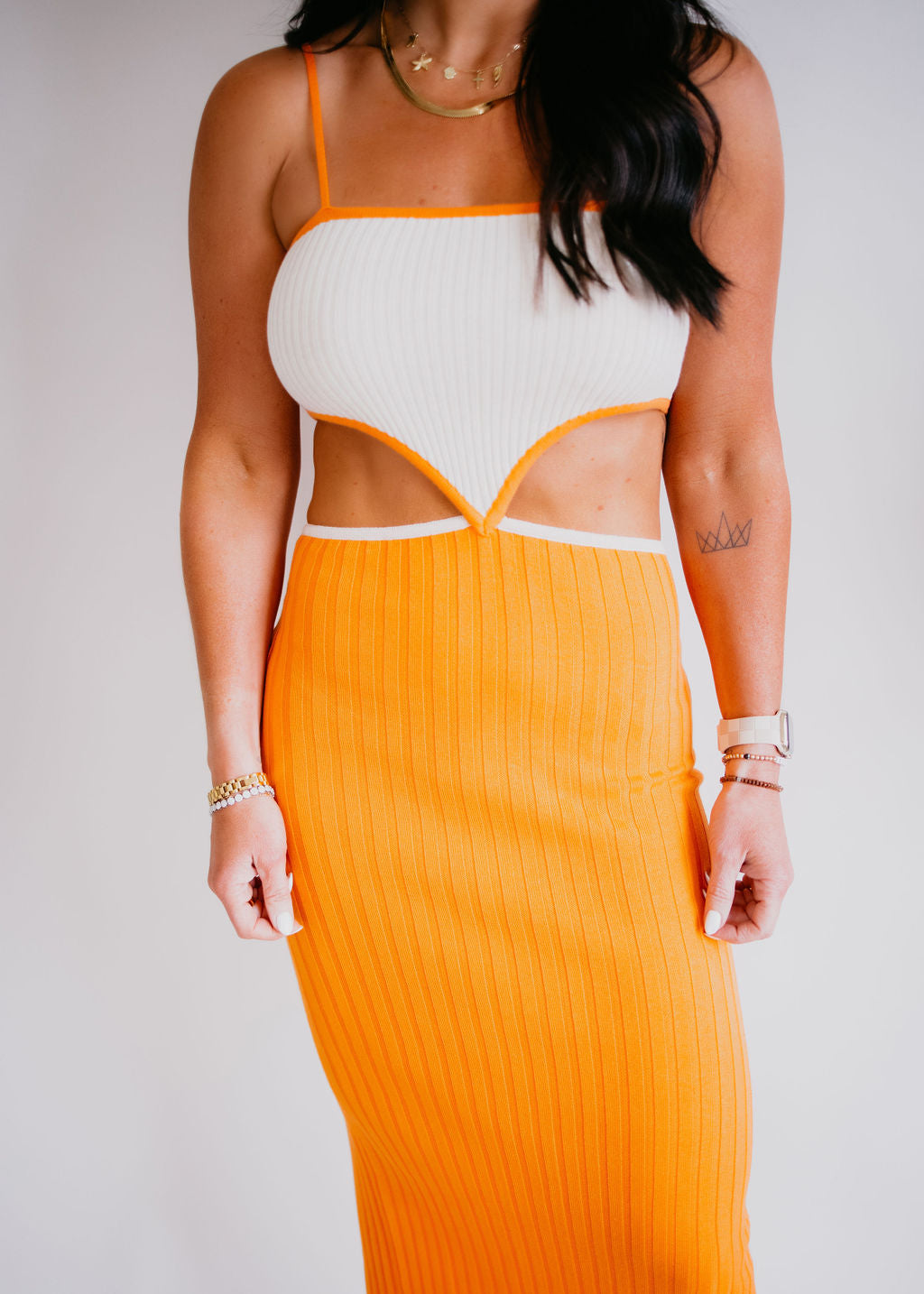 Fraya Cutout Midi Dress