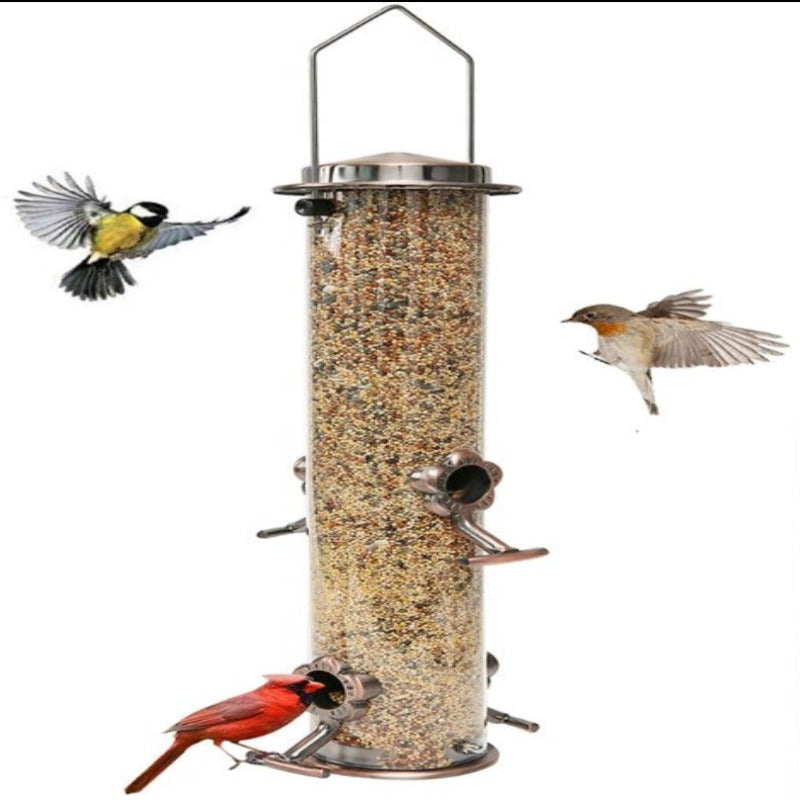 Bird Feeder Tube Hanging With Feeding Ports