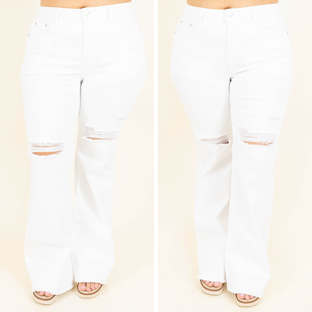 Snazzy Summer Jeans. White