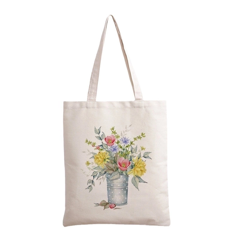 Women's Casual Flower Shopping Bags